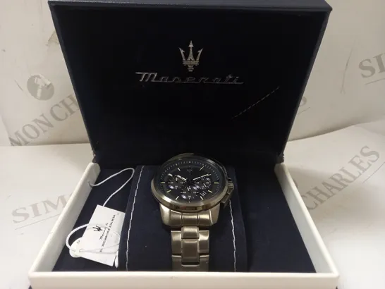 MASERATI SUCCESSO CHRONOGRAPH MENS STAINLESS STEEL WATCH RRP £189