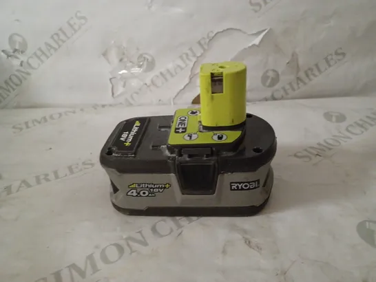 RYOBI RB18L40 18V ONE+ LITHIUM+ 4.0AH BATTERY