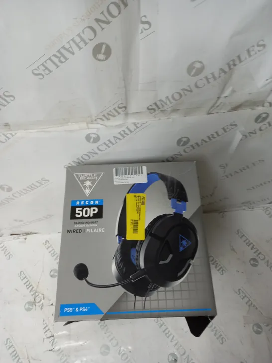 BOX OF APPROX 5 TURTLE BEACH RECON 50P HEADSETS IN BLACK 