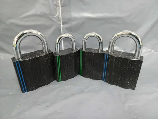 4 ASSORTED ASSA ABLOY PADLOCK TO INCLUDE CLASS-2 8MM SHACKLE, CLASS-3 10MM SHACKLE