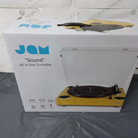 BOXED AND SEALED JAM SOUND ALL IN ONE TURNTABLE