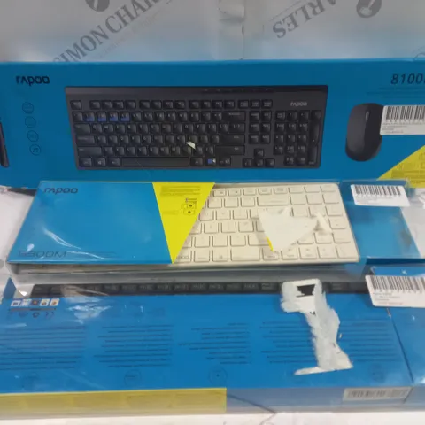 3 RAPOO KEYBOARD AND MOUSE COMBOS TO INCLUDE 8100M, 9300N