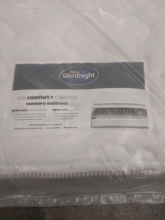 QUALITY BAGGED SILENTNIGHT 3FT SINGLE KIDS COMFORT MEMORY MATTRESS 