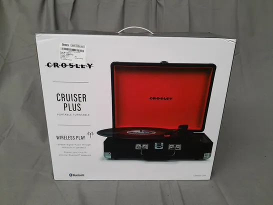 BOXED CROSLEY CRUISER PLUS PORTABLE TURNTABLE