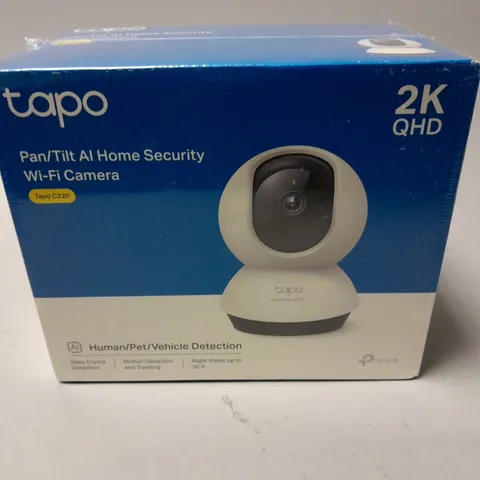 SEALED TAPO 2K QHD PAN/TILT AI HOME SECURITY WI-FI CAMERA - TAPO C220