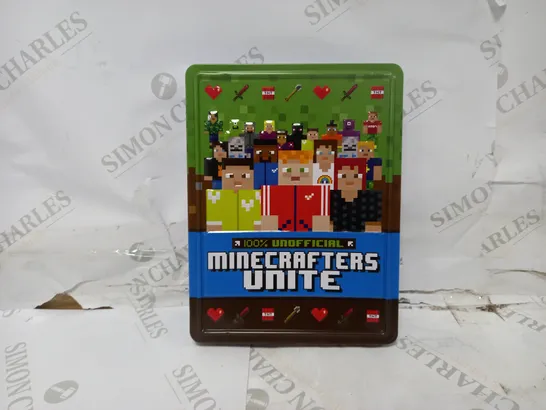 MINECRAFTERS UNITE TIN OF BOOKS RRP £12.99