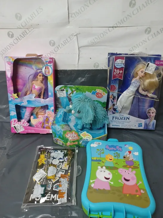 APPROXIMATELY 20 TOYS AND GAMES TO INCLUDE BARBIE, FROZEN AND POKEMON