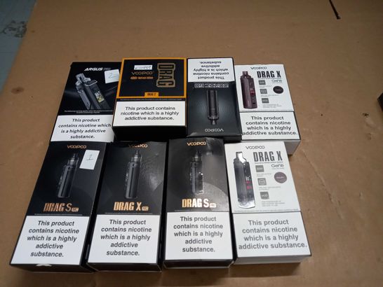 LOT OF APPROXIMATELY 38 ASSORTED VAPING ITEMS TO INCLUDE VOOPOO DRAG S AND VINCI 2
