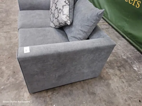 DESIGNER TWO SEATER SOFA GREY FABRIC 