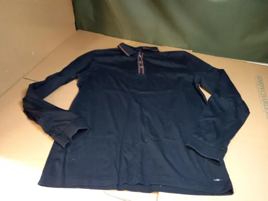 HUGO BOSS BLACK LONG SLEEVED POLO SHIRT - SIZE UNKNOWN