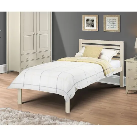 BOXED GRACE KIDS SINGLE 3FT STANDARD BED FRAME - WHITE (1 BOX)