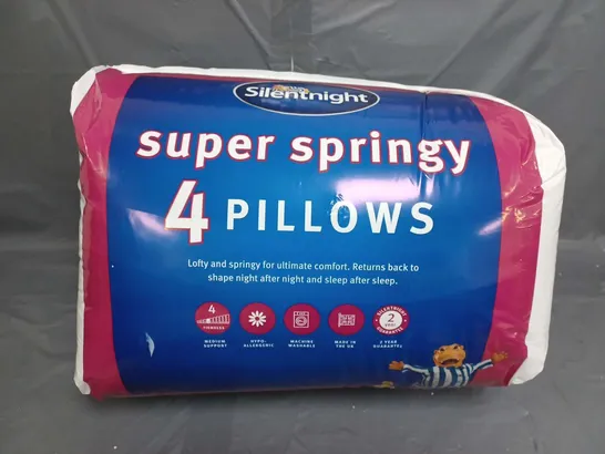 SILENTNIGHT SUPER SPRINGY 4 PILLOWS 