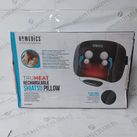 BOXED HOMEDICS TRUHEAT RECHARGEABLE SHIATSU PILLOW TH-SPTF2QVD-EU