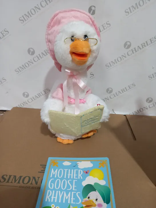 CUDDLE BARN ANIMATED NURSERY RHYME MOTHER GOOSE WITH BOOK