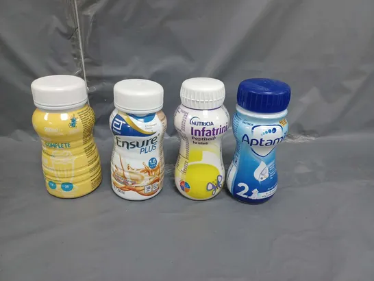 LOT OF APPROXIMATELY 20 FOOD SUPPLEMENT DRINKS TO INCLUDE INFATRINI AND ENSURE PLUS