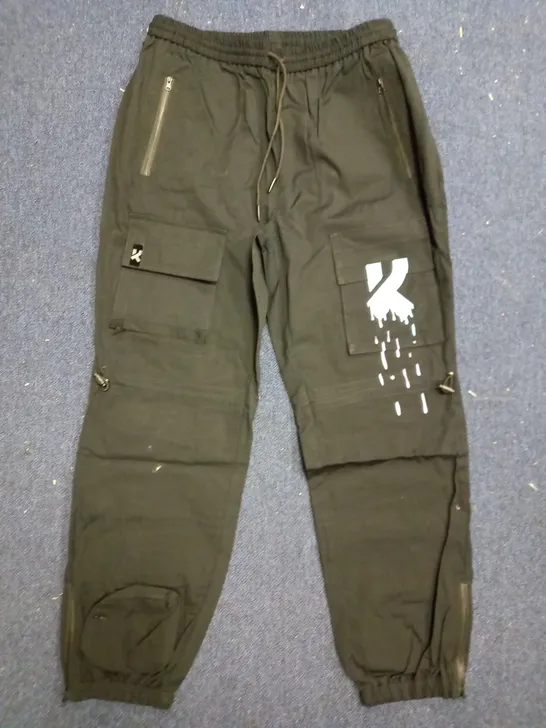 KOI CLOTHING WHIPTAIL CARGO PANTS - BLACK SIZE M MEN