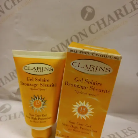 CLARINS PARIS SUN CARE GEL VERY HIGH PROTECTION - FOR WATER SPORTS - 15 SPF 