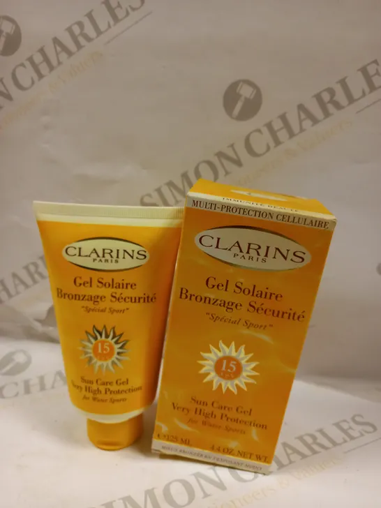 CLARINS PARIS SUN CARE GEL VERY HIGH PROTECTION - FOR WATER SPORTS - 15 SPF 