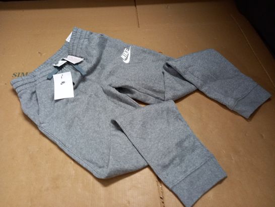 NIKE STANDARD FIT GREY JOGGERS - L