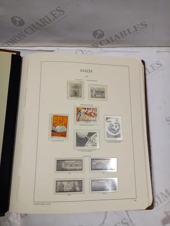 MALTA STAMP COLLECTION THROUGH VARIOUS YEARS IN PRESENTATION BOOK 