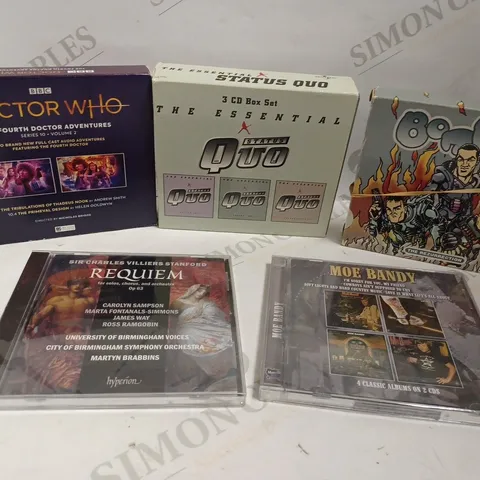 BOX OF APPROX 20 ASSORTED CDS INCLUDING STATUS QUO, MOE BRANDY AND HECTOR VALENTIN