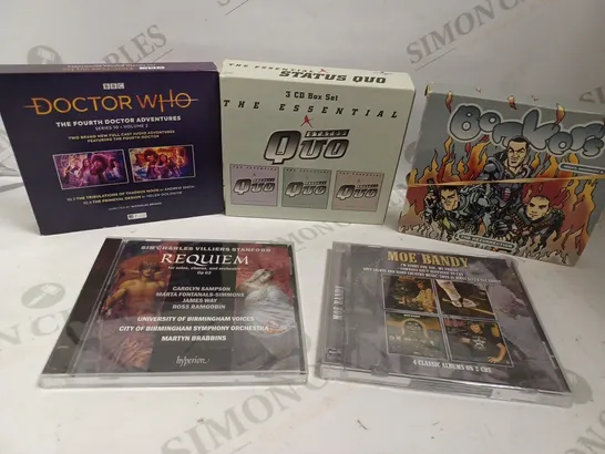 BOX OF APPROX 20 ASSORTED CDS INCLUDING STATUS QUO, MOE BRANDY AND HECTOR VALENTIN