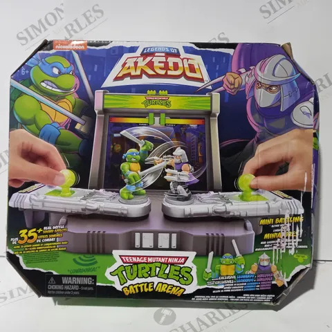 BOXED TEENAGE MUTANT NINJA TURTLES LEGENDS OF AKÉDO BATTLE ARENA