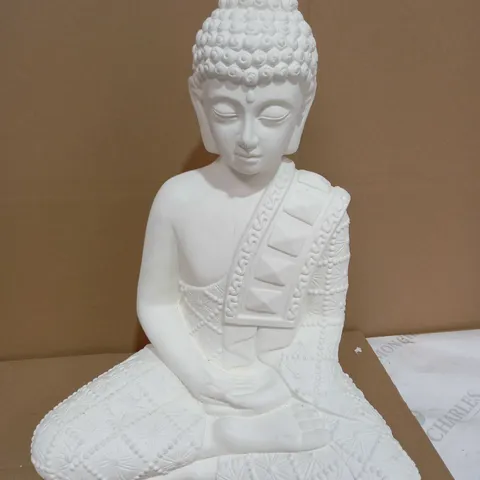 KELLY HOPPEN INDOOR OUTDOOR LARGE 50CM BUDDHA STATUE - WHITE