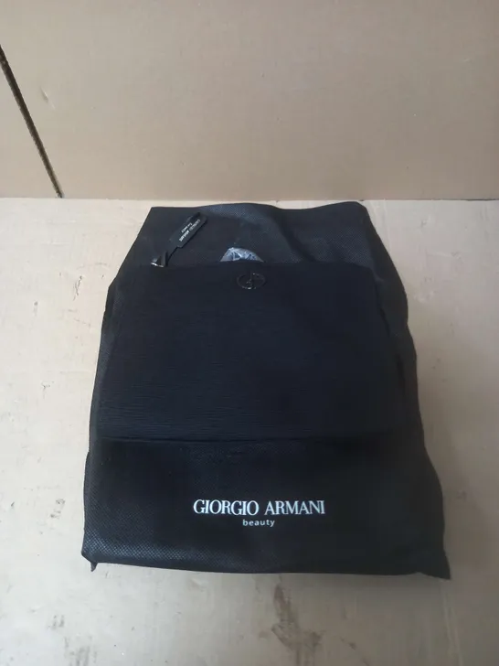 GIORGIO ARMANI BLACK PREMIUM ZIP POUCH 