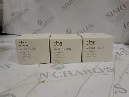 SET OF 3 CB2 CBD MUSCLE+SKIN BALM 