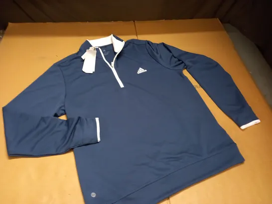 ADIDAS QUARTER ZIP TRAINING TOP - M