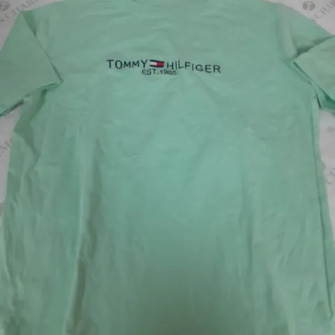 TOMMY HILFIGER LIGHT TEAL T-SHIRT - SIZE UNSPECIFIED 