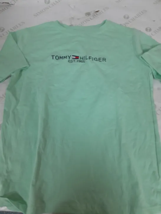 TOMMY HILFIGER LIGHT TEAL T-SHIRT - SIZE UNSPECIFIED 