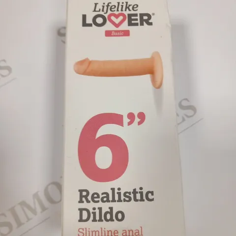 BOXED LOVE HONEY LIFELIKE LOVER BASIC 6" REALISTIC DILDO SLIMLINE ANAL