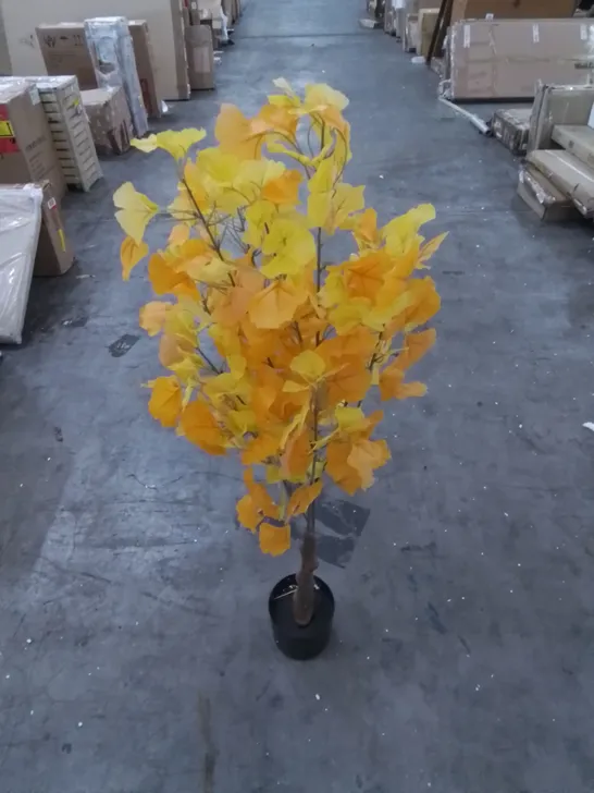 BOXED LARGE ARTIFICIAL GINKGO TREE 120cm