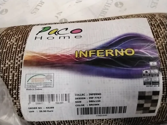 BRAND NEW PACO INFERNO RUG 80X150CM