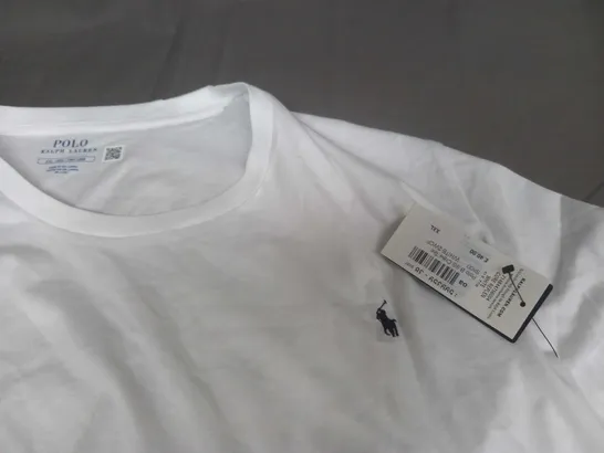 RALPH LAUREN WHITE CREW TEE - XXL