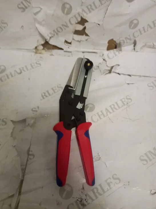 KNIPEX VINYL SHEARS ALSO FOR CABLE DUCTS BURNISHED, WITH MULTI-COMPONENT GRIPS 