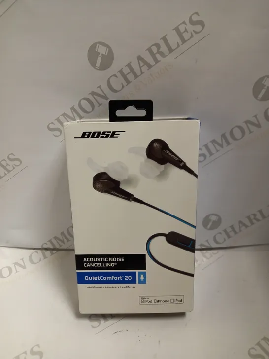 BOSE QUIETCOMFORT 20 IN-EAR HEADPHONES - BLACK