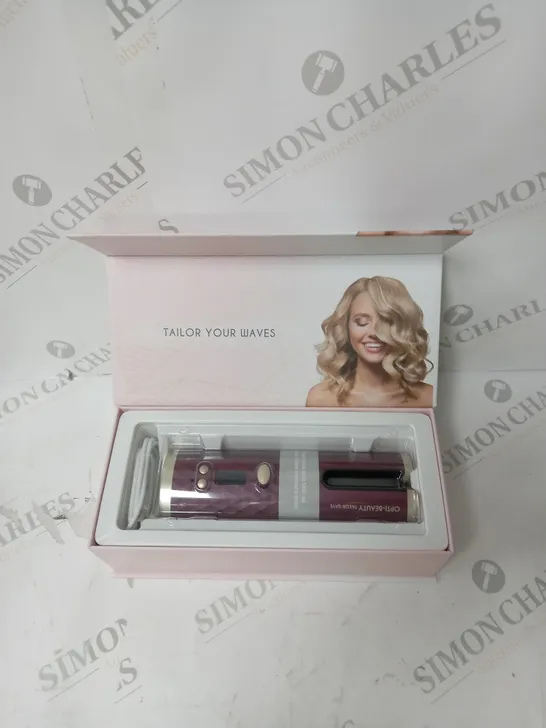 BOXED OPTI-BEAUTY TAILOR WAVE CORDLESS HAIR CURLER 