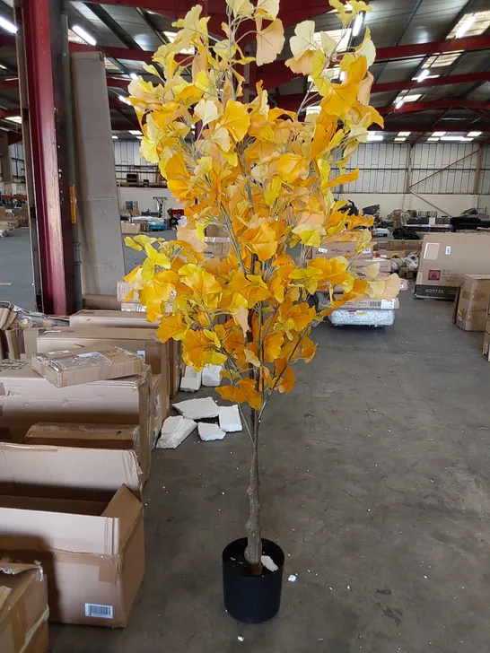 BOXED LARGE ARTIFICIAL GINKGO TREE 150CM