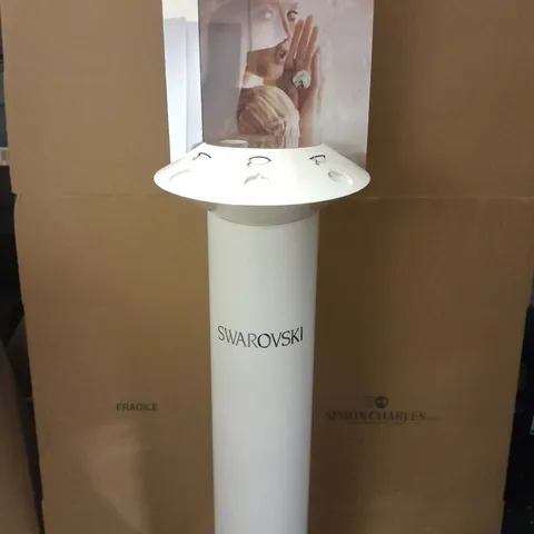 3 X BOXED SWAROVSKI CRYSTAL AURA BRANDED PRESENTATION STANDS - COLLECTION ONLY 