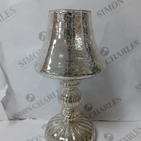 HOME REFLECTIONS PRE-LIT LED MERCURY GLASS LAMP SILVER