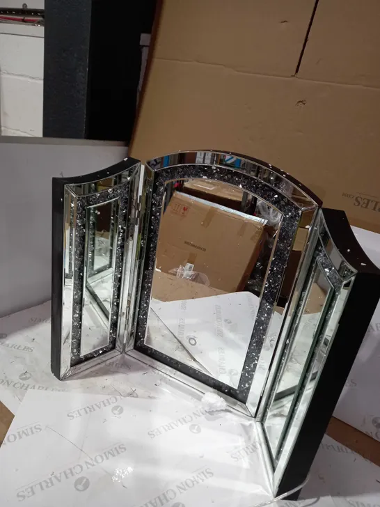 JULIEN MACDONALD CRYSTAL DRESSING TABLE MIRROR - COLLECTION ONLY