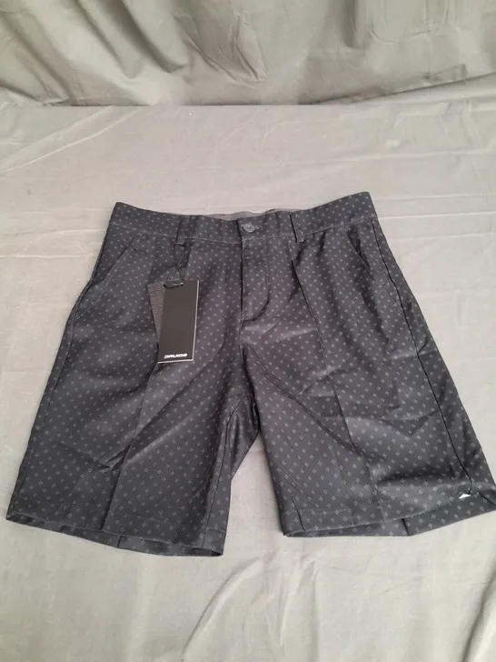 DRUIDS CLIMA DIAMOND SHORTS IN BLACK SIZE 32W