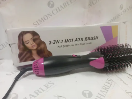 BOXED 3-IN-1 HOT AIR BRUSH HAIR DRYER BRUSH 