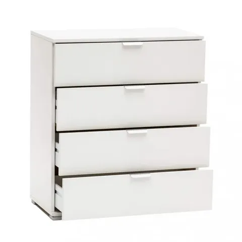 BOXED DOWNERS 4-DRAWER CHEST OF DRAWERS (1 BOX)