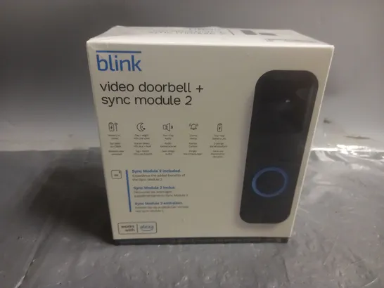 SEALED BLINK VIDEO DOORBELL + SYNC MODULE 2