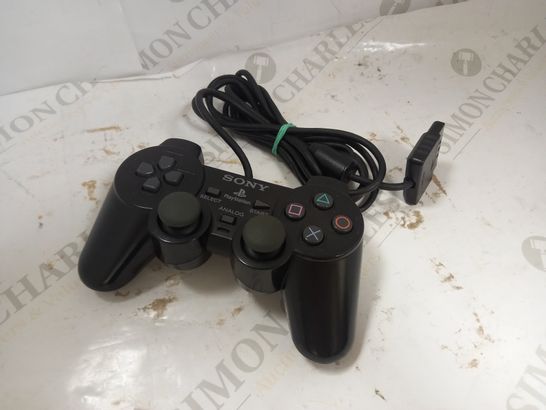 SONY PLAYSTATION 2 WIRED CONTROLLER IN BLACK