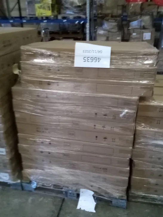 PALLET OF APPROXIMATELY 24 BOXED L-SHAPED COMPUTER DESKS 